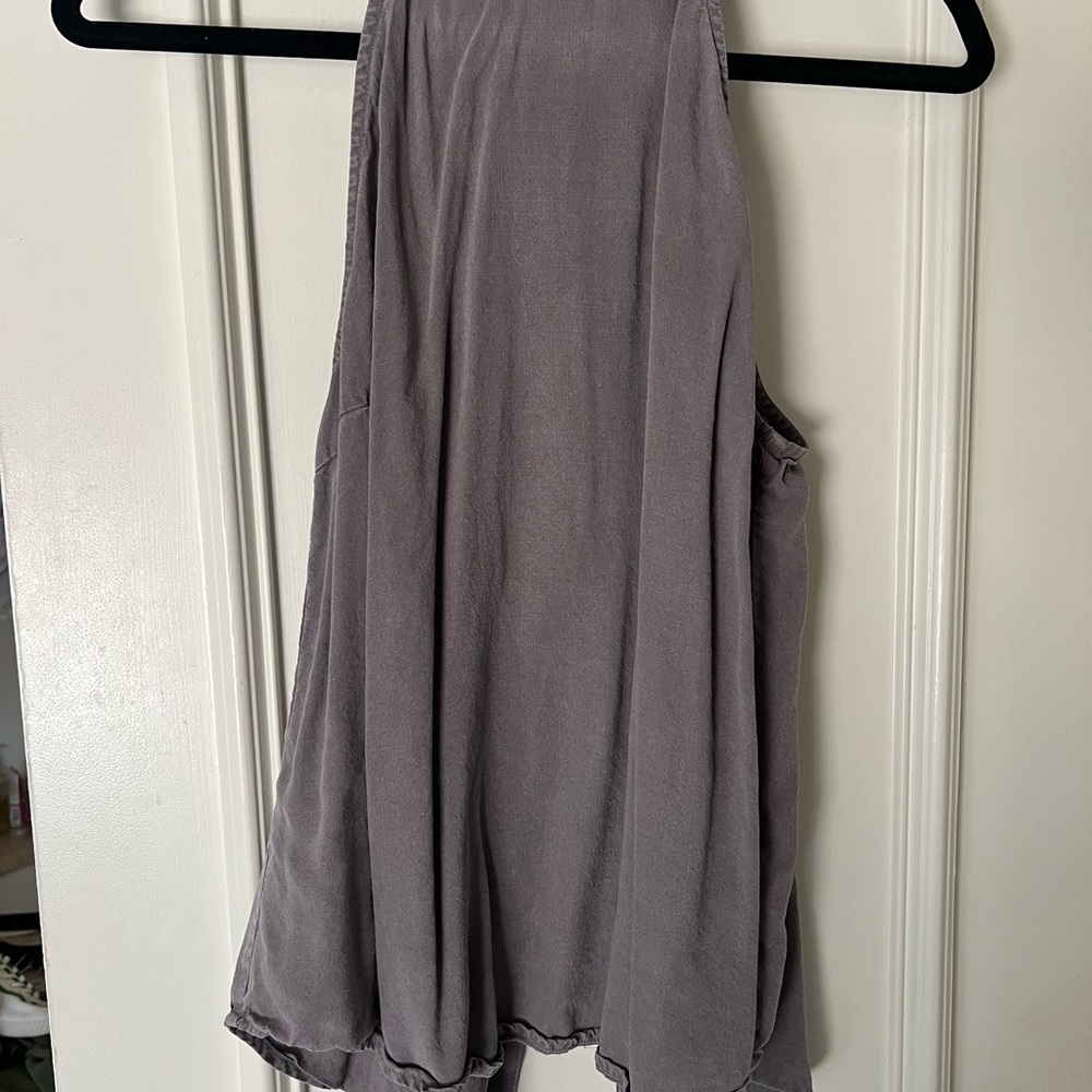 Cloth & Stone High Low shirt in Soft Gray